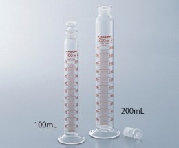 有栓メスシリンダー10ml(ASONE)