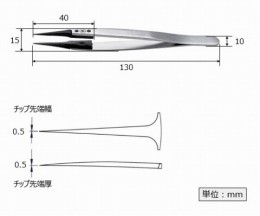 5CFR　ファイバーチップピンセット