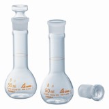 短型メスフラスコ　50mL　JCSS校正付